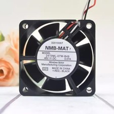 NMB 2410ML-07W-B49 6025 DC48V 0.07A 6CM 3-Wire Silent Cooling Fan