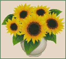 Bouquet of Sunflowers Counted Cross Stitch Chart No.14-138 