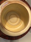 FRANKOMA 4W Art Pottery COOKIE JAR Covered Casserole Dish Deco LAZY BONES — photo 6