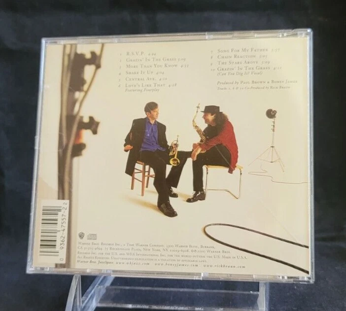 Boney James, Rick Braun – Shake It Up (CD) 2000, Warner Brothers Foto 3 de 3