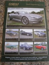 OSELLI ENGINEERING ASTON MARTIN DBS STOCK LIST HORWOOD ADVERT APPROX A4 FILE 4