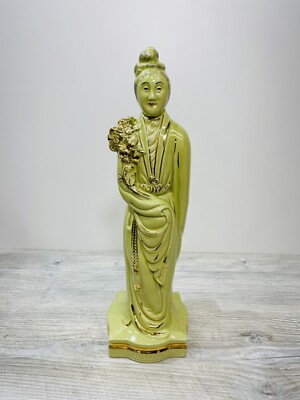 Asian Mistress Lady Porcelain Ceramic Tv Lamp Figure Needs Lamp Parts