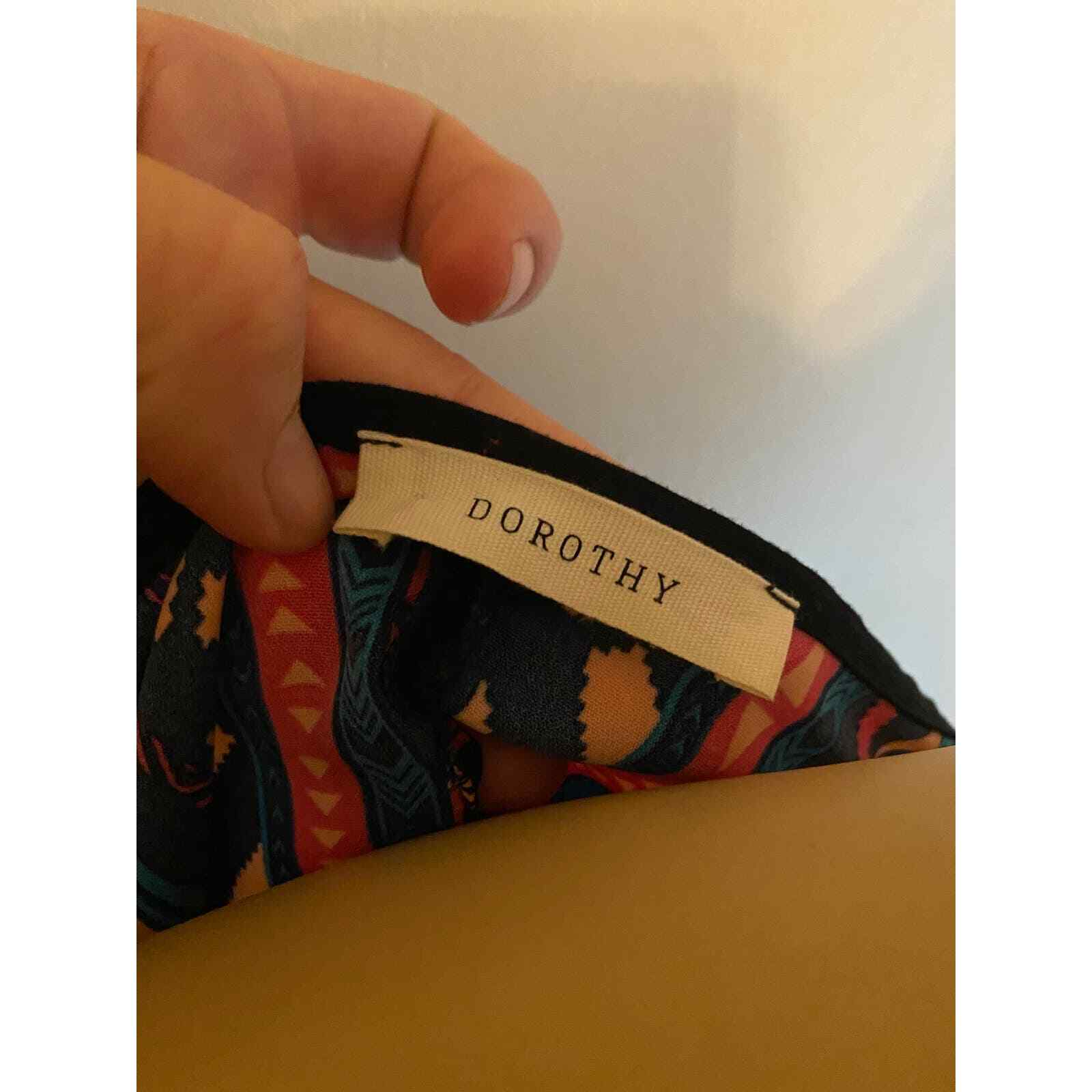 Vintage Dorothy Perkins Southwestern Style 90s Crop Top M 