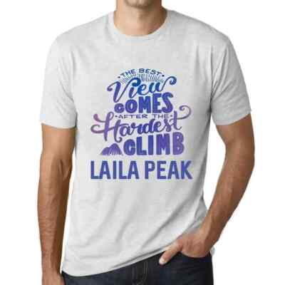 Herren Grafik T-Shirt Die beste Aussicht bietet sich nach der schwersten