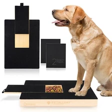 Dog Scratch pad for Nails (2 additional sandpapers), Nail Filing Board for Dogs