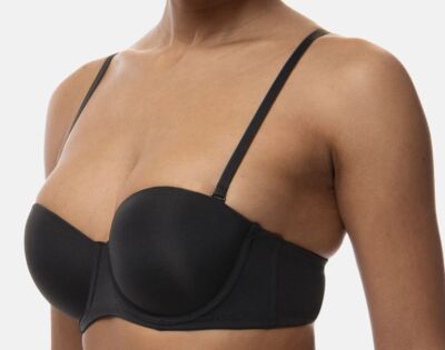 DORINA Michelle D17193 Balconette Bandeau BH BalconyBra abnehmbareTräger schwarz