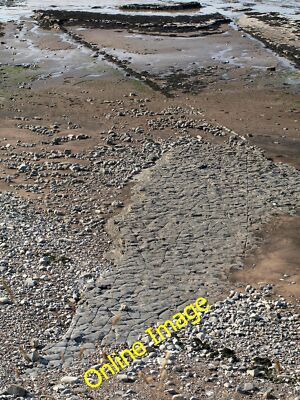Photo 6x4 Wave-cut platform, Kilve A distinctively shaped piece of lias p c2014