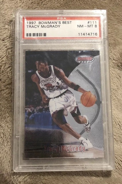 TRACY MCGRADY 1997 1998 BOWMANS BEST ROOKIE CARD 111 PSA 8 EBay