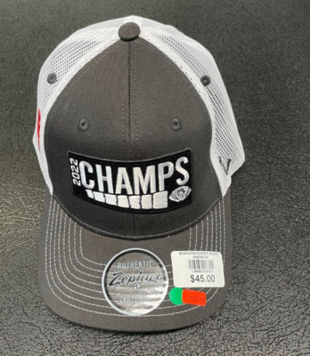 Zephyr Authentic 2022 NCCA Utha Utes Champions Tucker Hat Adjustable  Gray/White