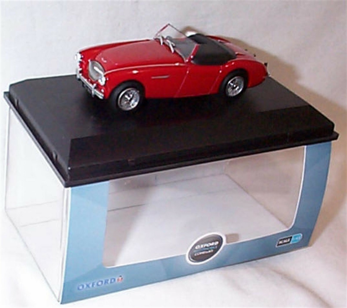 Modèle Réduit Austin Healey 100 BN1 Carmin - Échelle 1:43 - Oxford Diecast - Neuf