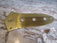 KRAMER BRASS JAZZ BASS GUITAR ELECTRONICS CONTROL PLATE - USA MADE 1982 PIONEER