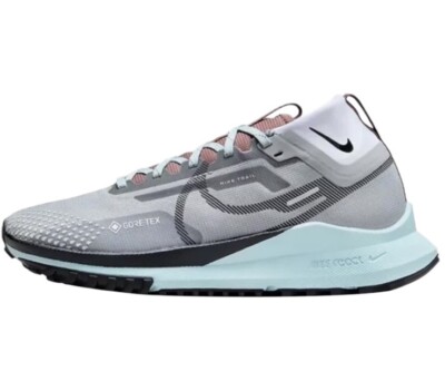 New NWOB Nike React Pegasus Trail 4 GTX Womens Sz 9  Gray Shoes $170