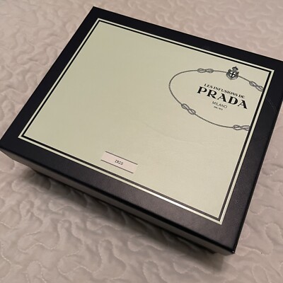 Les Infusions De Prada Iris EMPTY PERFUME GIFT Set BOX Used Blue / Green