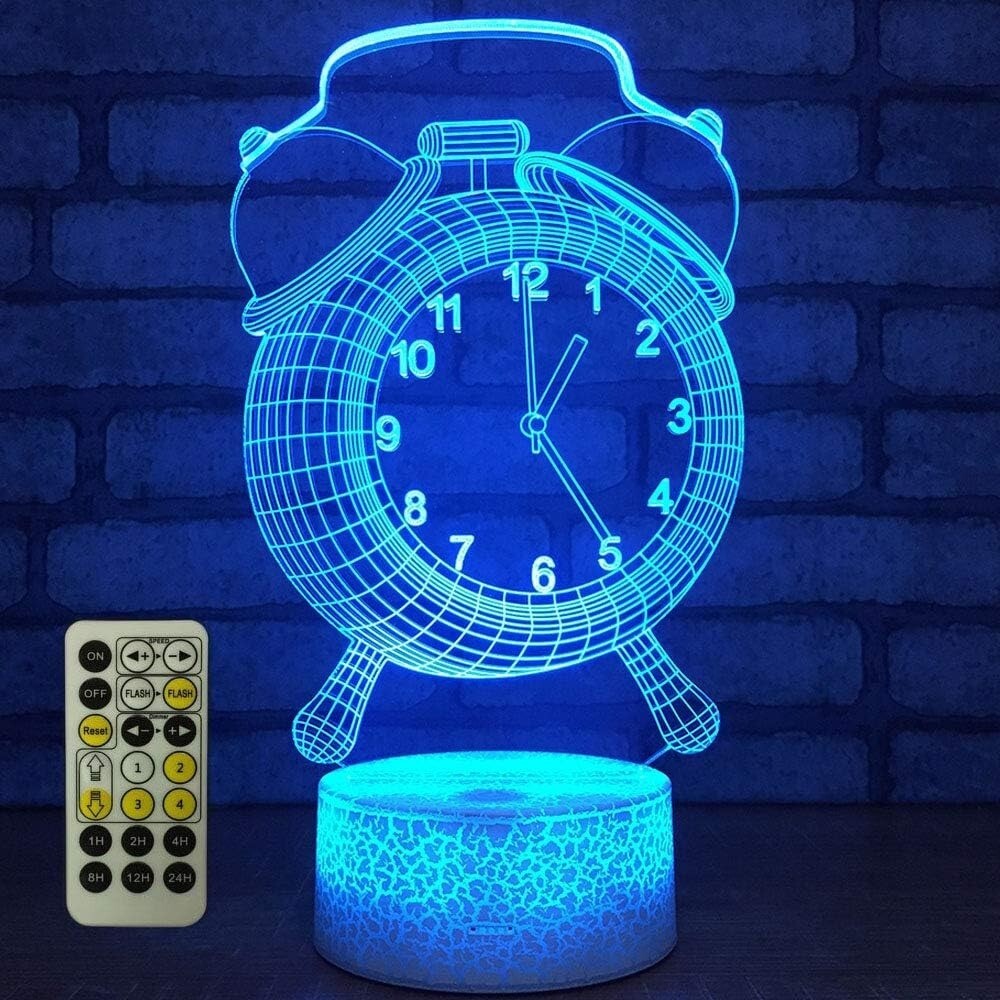 Optical Illusion Visual Night Light Color Change Touch Remote Switch