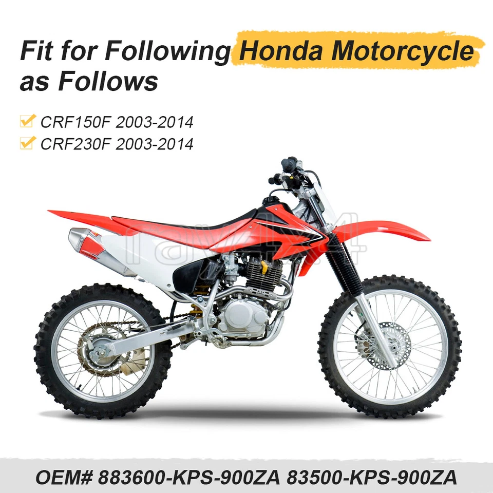 2 Number Plates Left & Right For Honda CRF150F CRF230F 2003 2004 2005 2006-2014 - Image 4 of 4