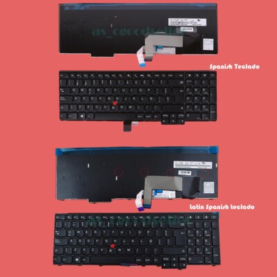 Clavier DE (allemand) noir/noir abattue avec mouse stick original pour Lenovo ThinkPad L570 (20JQ/20JR