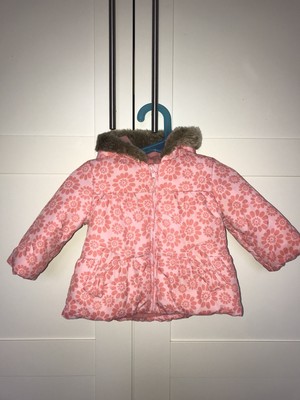 baby girl coat with mittens