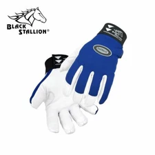Revco 99G-BLUE BlackStallion TOOL HANDZ GLOVES Goatskin Mechanics - Select Size