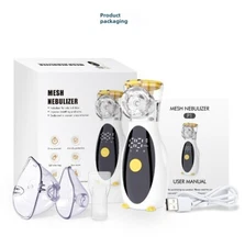 DC Portable Compressor Jet Nebuliizer Machine for Adults&Kids Digital Display88