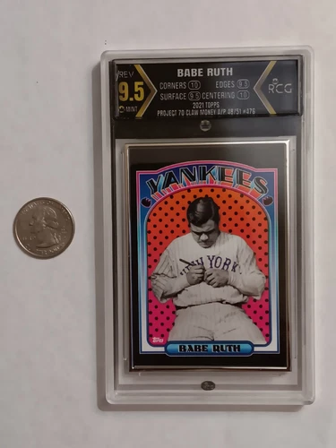 2021 Topps Project 70 #476 Babe Ruth Artist Proof Yankees #'d 48/51 RCG 9.5 MINT