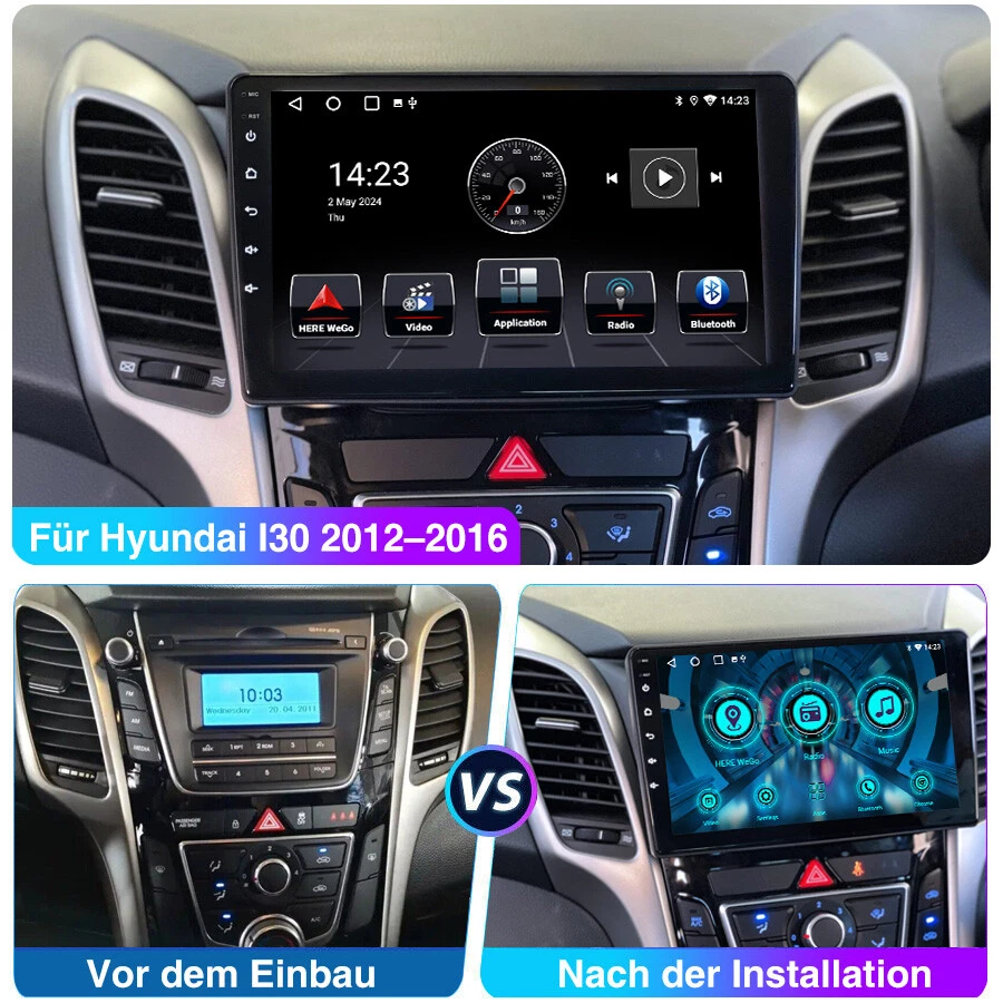 DAB+ Für Hyundai i30 GD 2012-2016 2+64G Android 13 Autoradio Carplay GPS NAV KAM - Bild 4 von 4