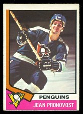 1974-75 OPC O PEE CHEE HOCKEY #110 JEAN PRONOVOST EX-NM PITTSBURGH PENGUINS