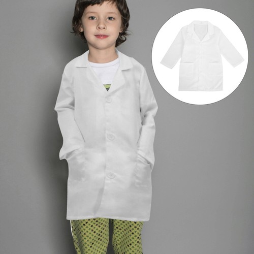Costume Kids Lab Coat Decorative Scientist Coat Washable Scientist Clothes - Picture 8 of 12