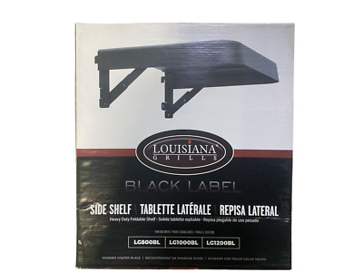 Louisiana Grills, black label side shelf