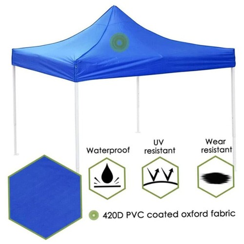 Garden BBQ Gazebo Top Cover Cloth Roof Replacement Fabric Tent Canopy 2.9x2.9m - Picture 5 of 14