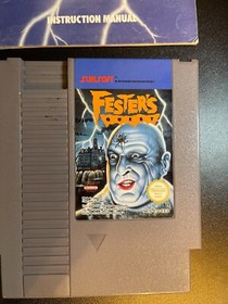 Fester's Quest (Nintendo NES 1989) con MANUALE - PAL - versione INGLESE -PULITO