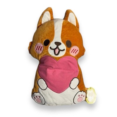 Japan crane game exclusive MaruMaru corgi cushion with heart