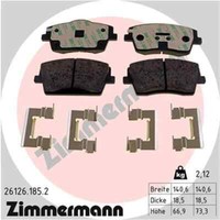 Zimmermann Scheibenbremsbelag 26126.185.2