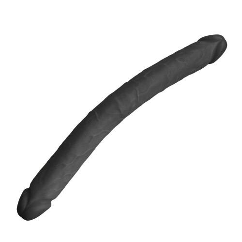 XXL Doppeldildo doppelseitiger Penetrator für Anus Vagina Sextoy Schwarz 46 cm - Bild 2 von 2