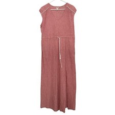 Jcrew red seersucker summer dress 
