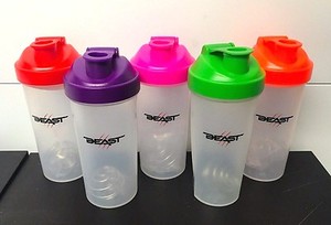 Beast PROTEIN SHAKER sports cup blender with mixer ball ...