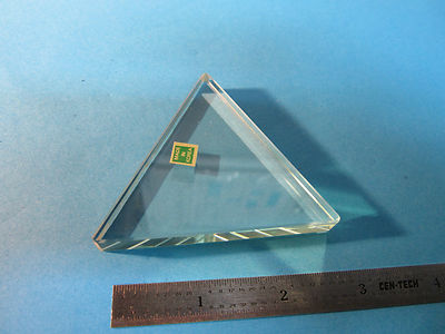 Triangular Optical Plate OPTICAL TRIANGULAR PRISM EQUILATERAL LASER OPTICS Made in Korea BIN#23 ...