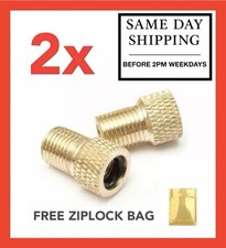 2x Bicycle Presta to Schrader Bike Valve Adapter