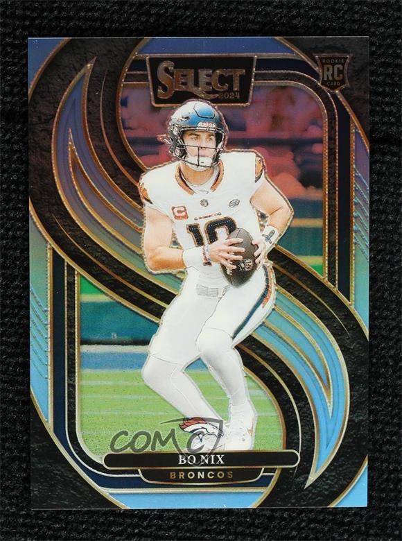 2024 Panini Select Premier Level Light Blue Prizm 89/99 Bo Nix #117 3s8