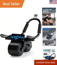 AB Trainer Abdominal Machine Exercise Crunch Roller Workout Exerciser, Home Gym