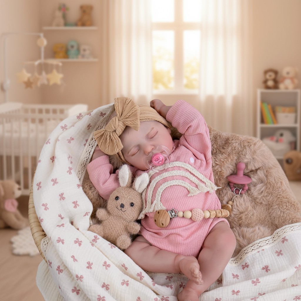 Gorgeous 20-Inch Realistic Reborn Doll with Outfit & Accesso