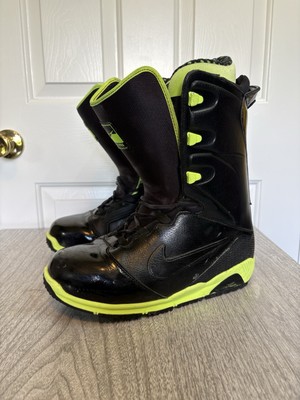 Nike Zoom Ites Snowboard Boots Black/Green Size 10.5 Mens | eBay