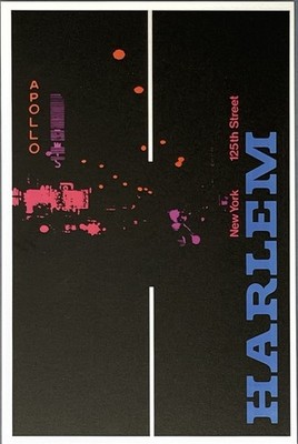 Harlem Art Print Card By Poster House 4 x6  Artist Peter Teubner