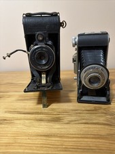 2 Antique Ansco Cameras. Ilex No. 1A And Vario. Untested