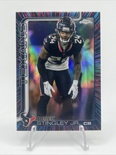2025 Topps Chrome Derek Stingley Jr Texans LSU Neon Pulse SP