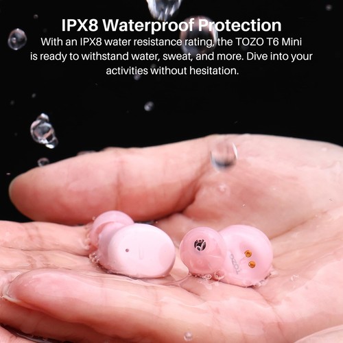 TOZO T6 Bluetooth 5.3 Wireless Earbuds AI Clear Calls Earphones IPX8  Waterproof - Picture 40 of 58