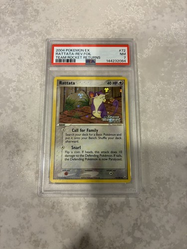 Rattata graded PSA 7 for sale on eBay
