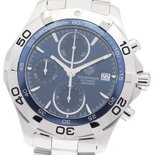 TAG HEUER Aqua racer CAF2112 Cronografo Data Quadrante Navy Automatico Uomo_943634