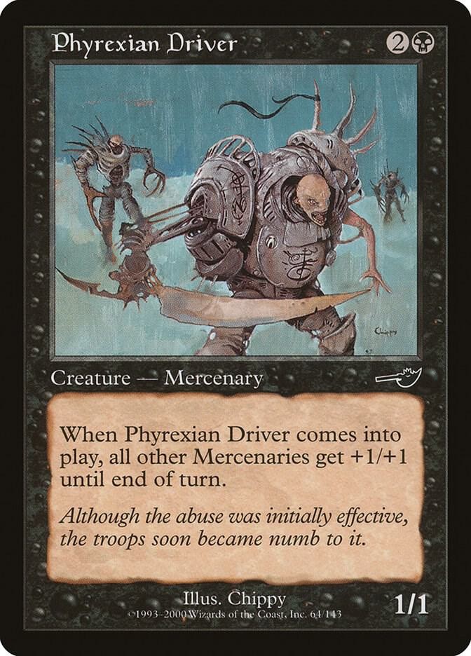 Phyrexian Driver 64 Common Nemesis Magic: The Gathering Lightly Played
