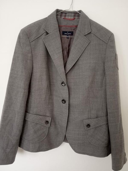 Women Daniel Hechter Sweater Grey Wool 44 / XXL /