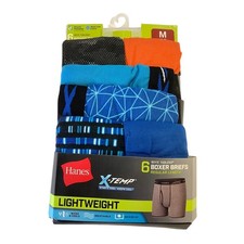 Hanes Toddler Boys Medium 6 Pack X-Temp Comfort Flex Boxer Brief Underwear L1-24